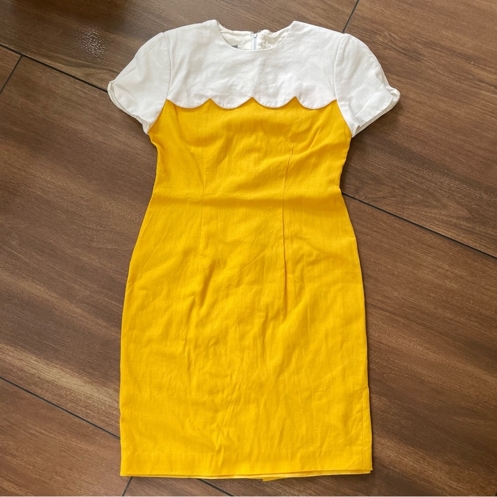 Vintage Talbots scallop dress, petite 6